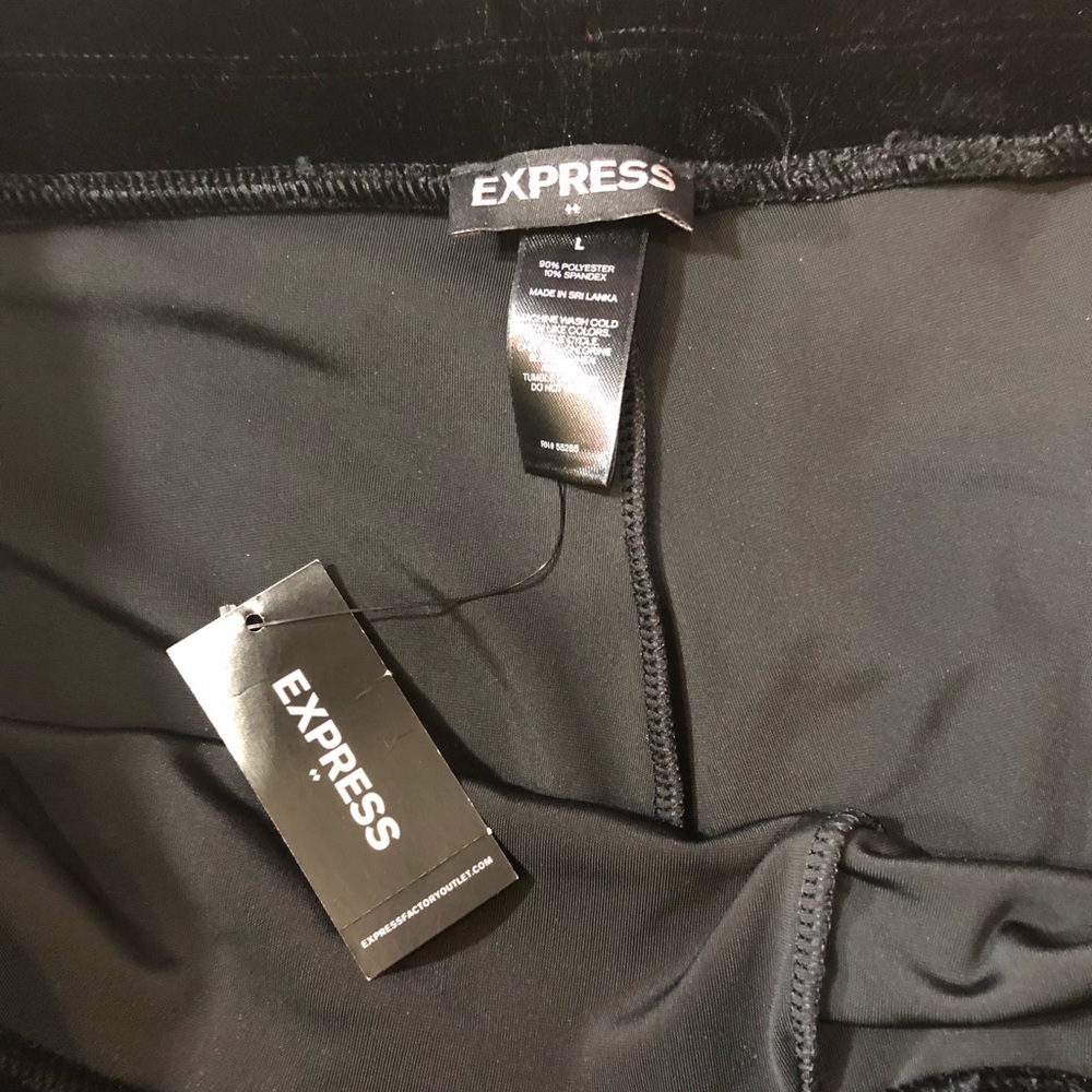 Express black velvet leggings - Picture 4 of 4